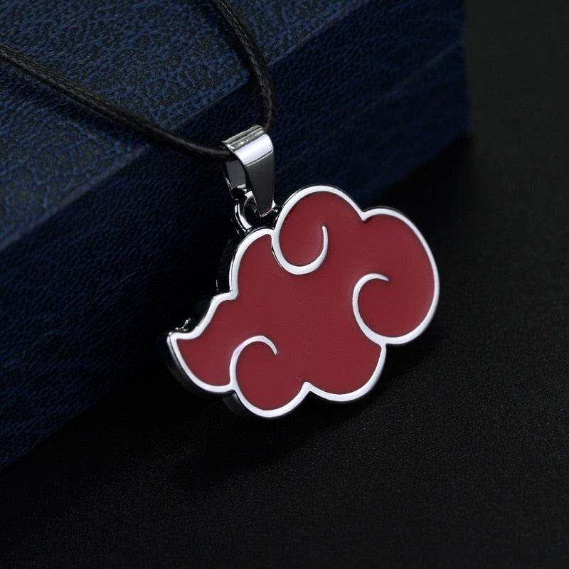 Naruto Akatsuki cosplay red cloud necklace
