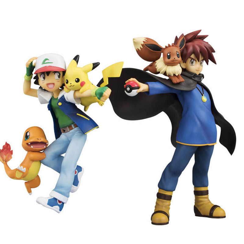 Gary Oak & Eevee Ash Ketchum with Pika Action Figure