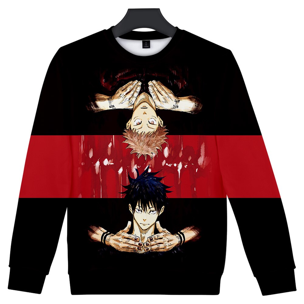 Jujutsu kaisen Sweatershirt O-Neck Men/Women Long Sleeve Sweatshirts