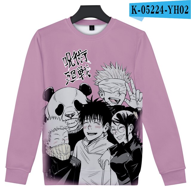 Jujutsu kaisen Sweatershirt O-Neck Men/Women Long Sleeve Sweatshirts