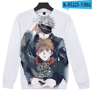 Jujutsu kaisen Sweatershirt O-Neck Men/Women Long Sleeve Sweatshirts