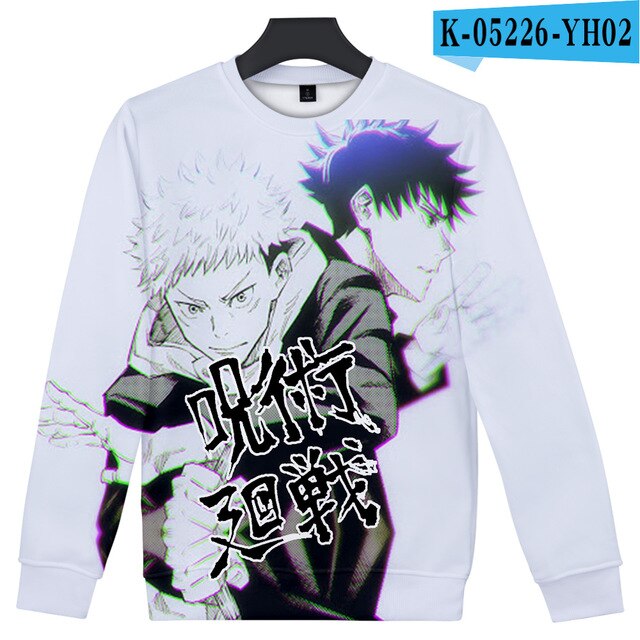 Jujutsu kaisen Sweatershirt O-Neck Men/Women Long Sleeve Sweatshirts