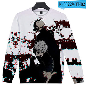 Jujutsu kaisen Sweatershirt O-Neck Men/Women Long Sleeve Sweatshirts