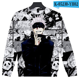 Jujutsu kaisen Sweatershirt O-Neck Men/Women Long Sleeve Sweatshirts