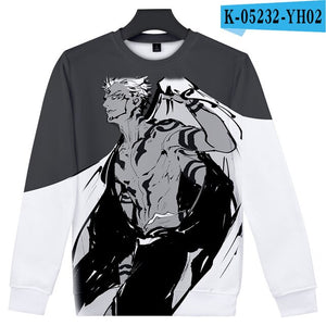 Jujutsu kaisen Sweatershirt O-Neck Men/Women Long Sleeve Sweatshirts