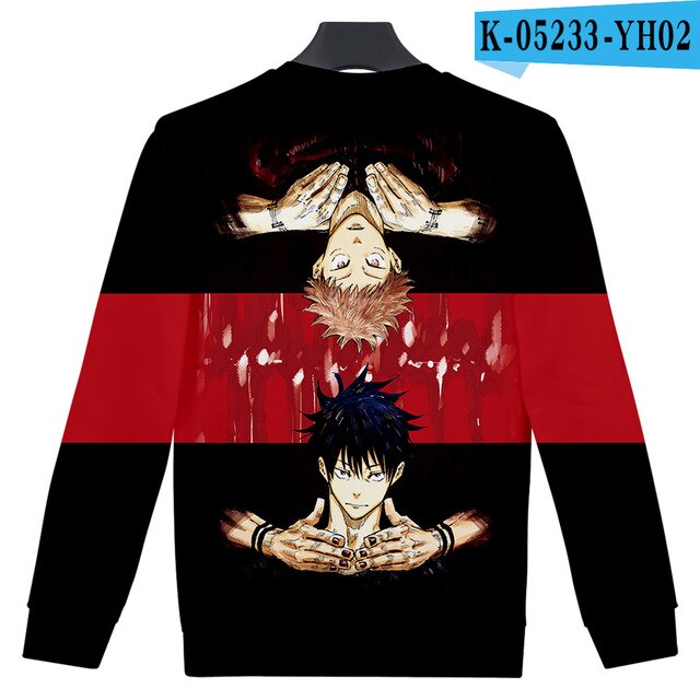 Jujutsu kaisen Sweatershirt O-Neck Men/Women Long Sleeve Sweatshirts