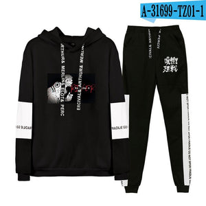 jujutsu kaisen Hoodie Unisex Tracksuit Two Piece Set Long Sleeve Women Men's Hoodies+Sweatpants New Japanese Anime Clothes