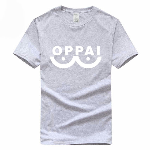 Hero Saitama One Punch Man Oppai Funny T-shirt