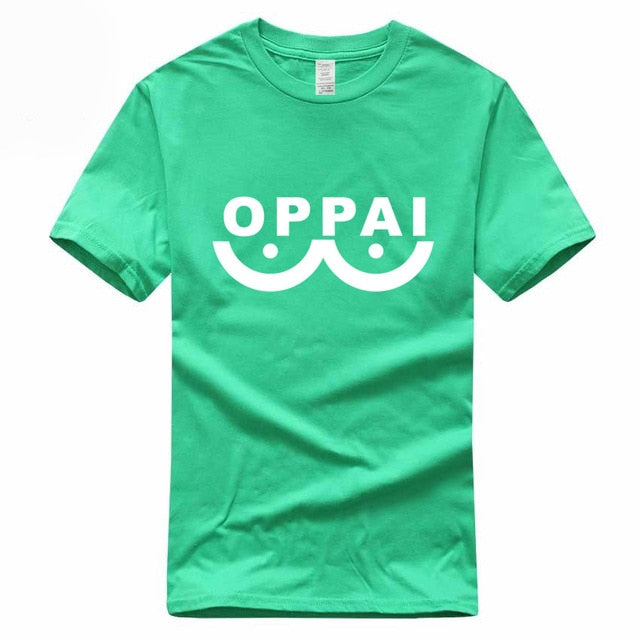 Hero Saitama One Punch Man Oppai Funny T-shirt