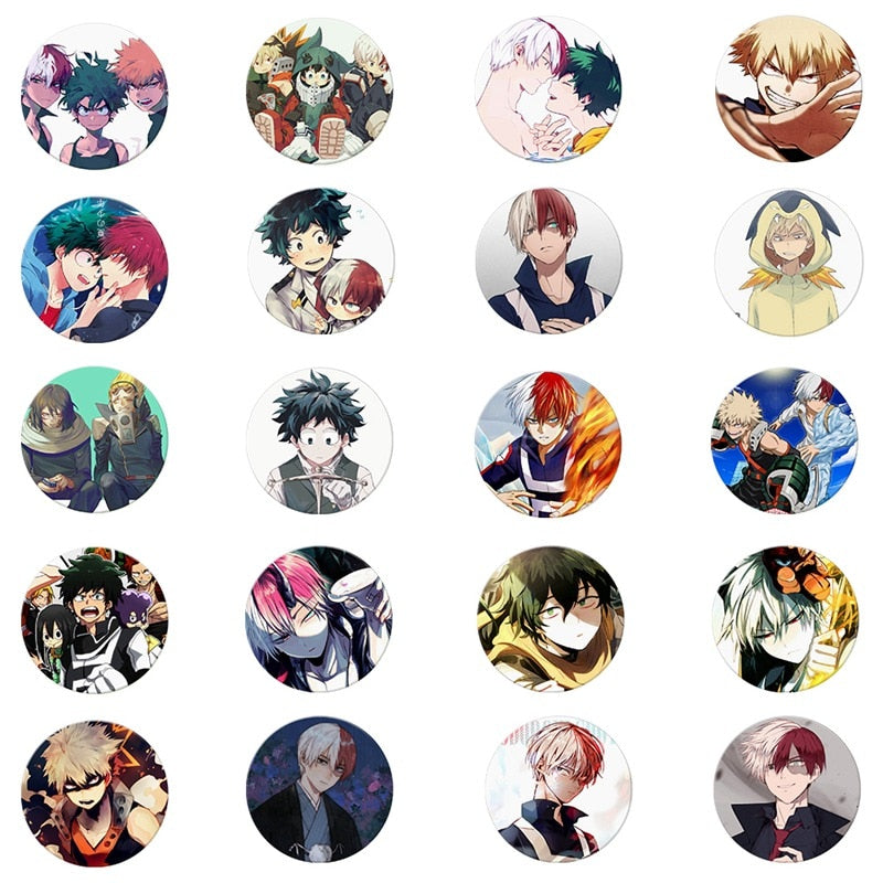 1 Pcs Anime My Hero Academia Cosplay Badge Cartoon Boku No Hero Academia Brooch Pins  Collection Bags Badges For Backpacks