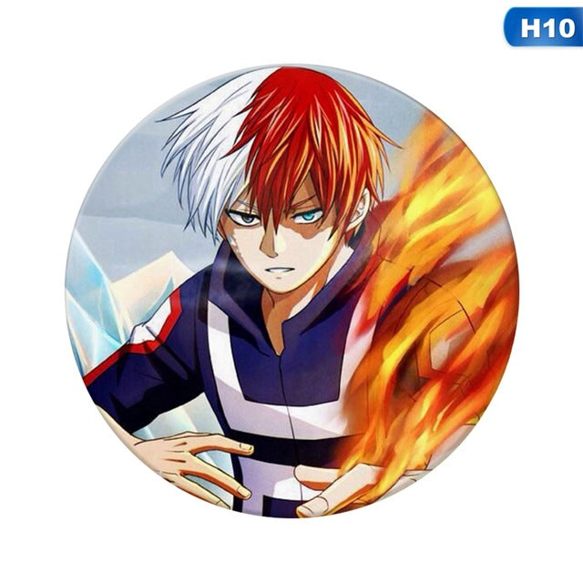 1 Pcs Anime My Hero Academia Cosplay Badge Cartoon Boku No Hero Academia Brooch Pins  Collection Bags Badges For Backpacks