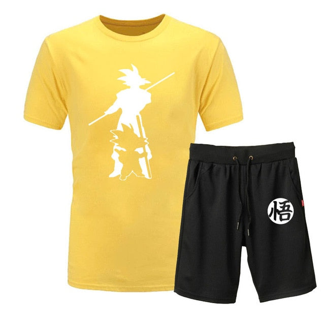 Dragon Ball Z Goku 2piece T-shirts+Shorts