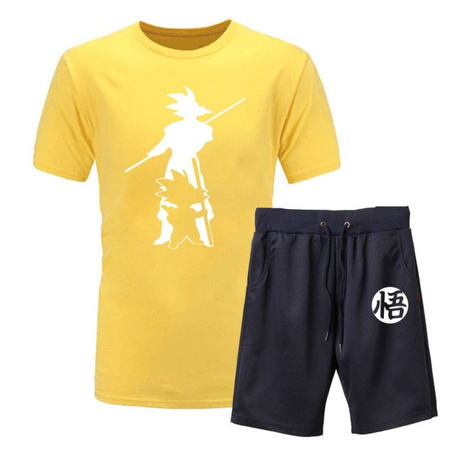 Dragon Ball Z Goku 2piece T-shirts+Shorts