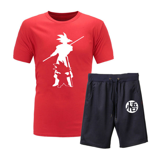 Dragon Ball Z Goku 2piece T-shirts+Shorts