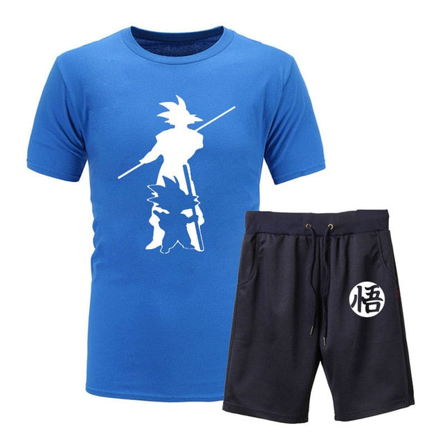 Dragon Ball Z Goku 2piece T-shirts+Shorts